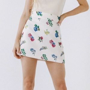 Floral Mini Skirt NWT